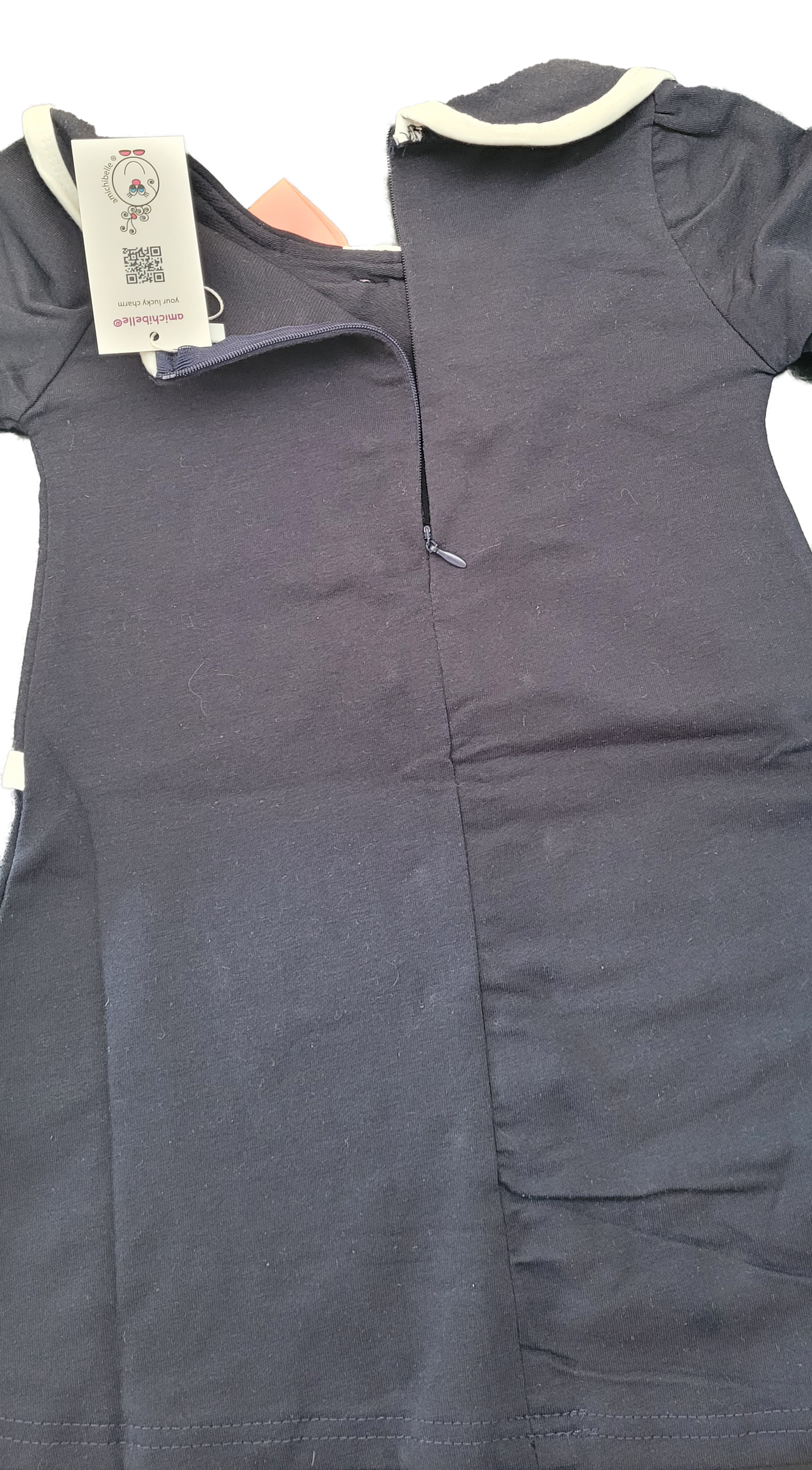 amichibelle® mørkeblå chic blazer kjole