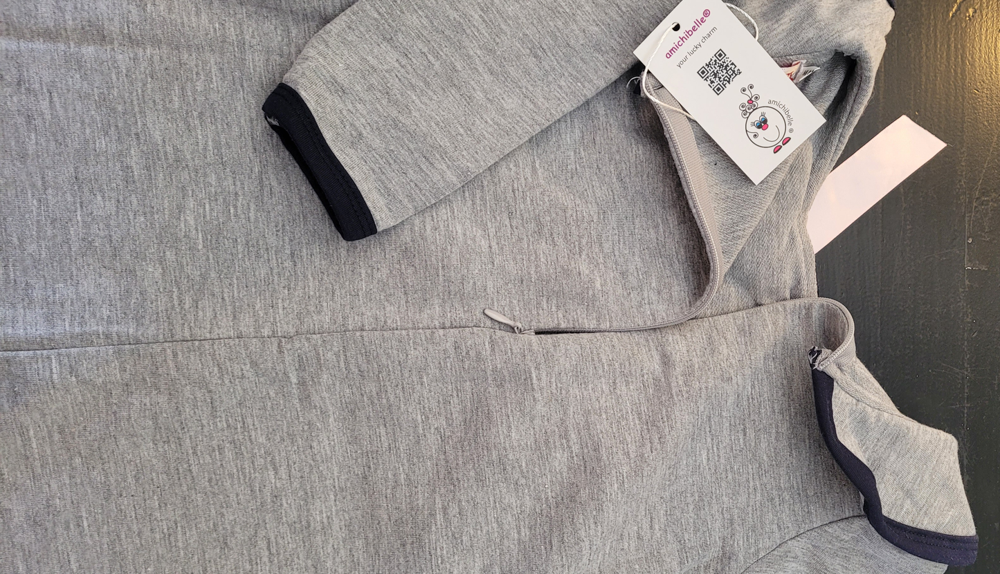 amichibelle® lysgrå chic blazer kjole