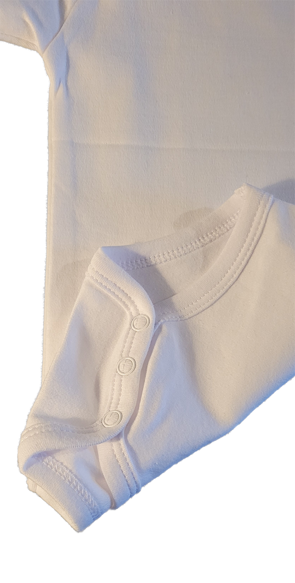 amichibelle® Hvit bomull Baby Body kort arm