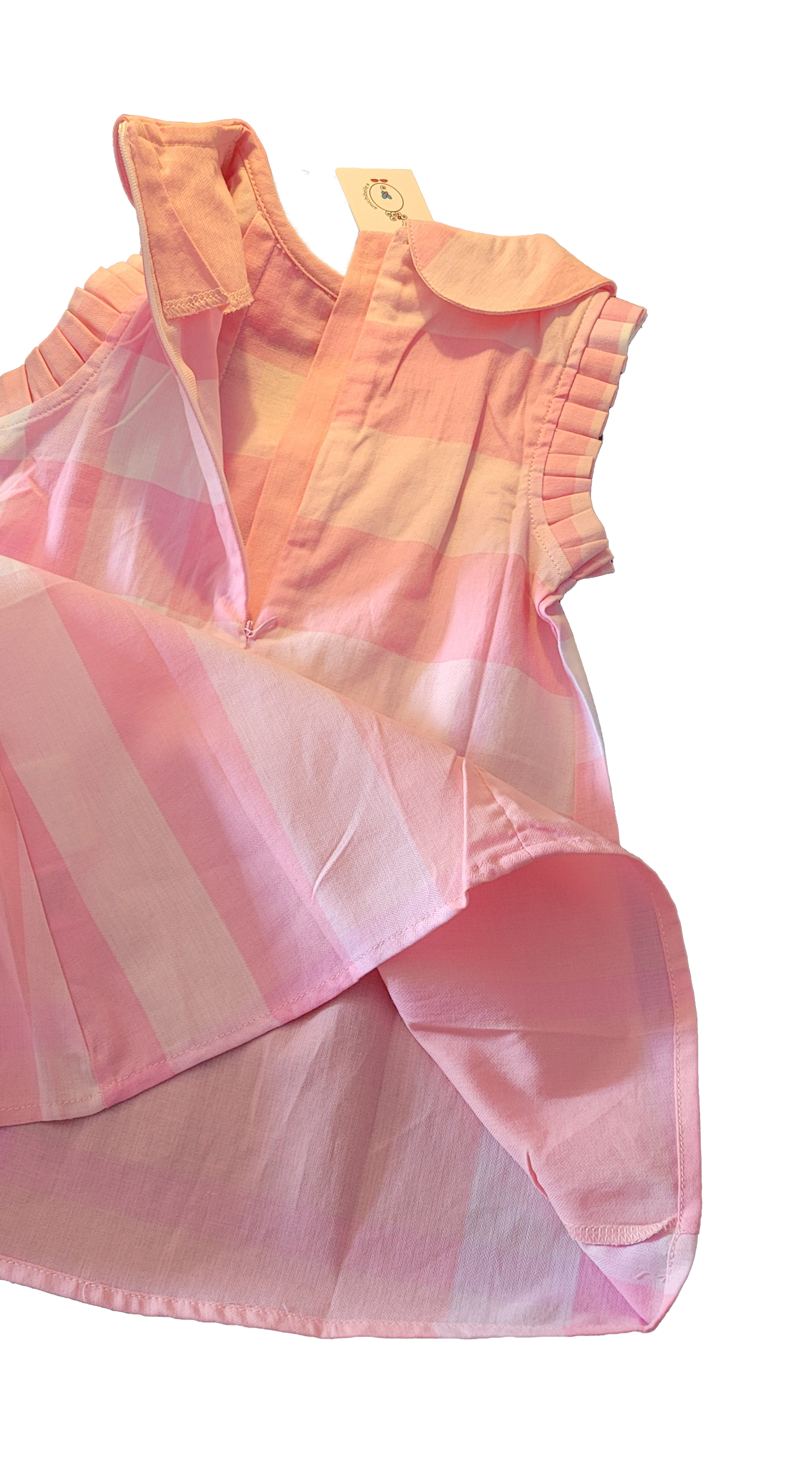 amichibelle® Rosa mønstret sløyfekjole