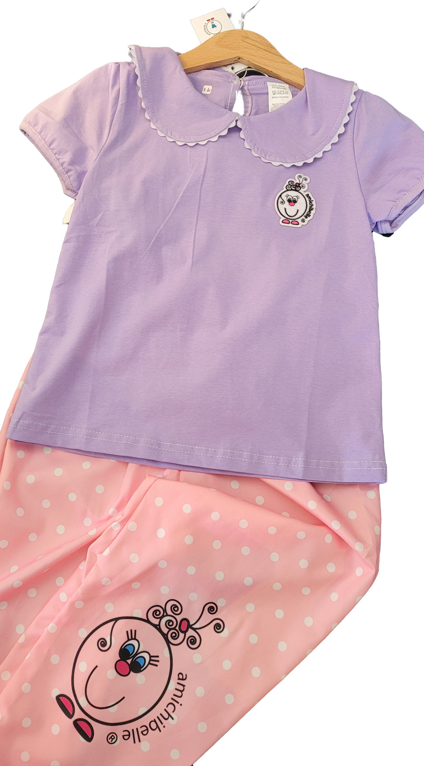 Lilla pyntet piqué med krage