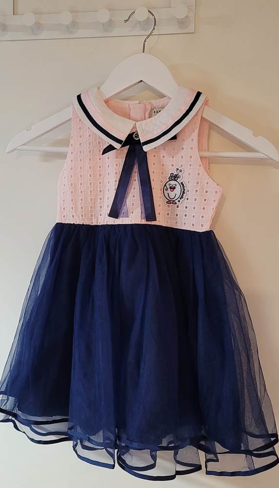 amichibelle® Rosa blå prinsesse tyllkjole