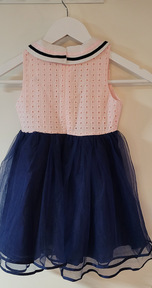 amichibelle® Rosa blå prinsesse tyllkjole