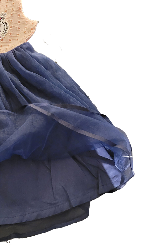 amichibelle® Rosa blå prinsesse tyllkjole