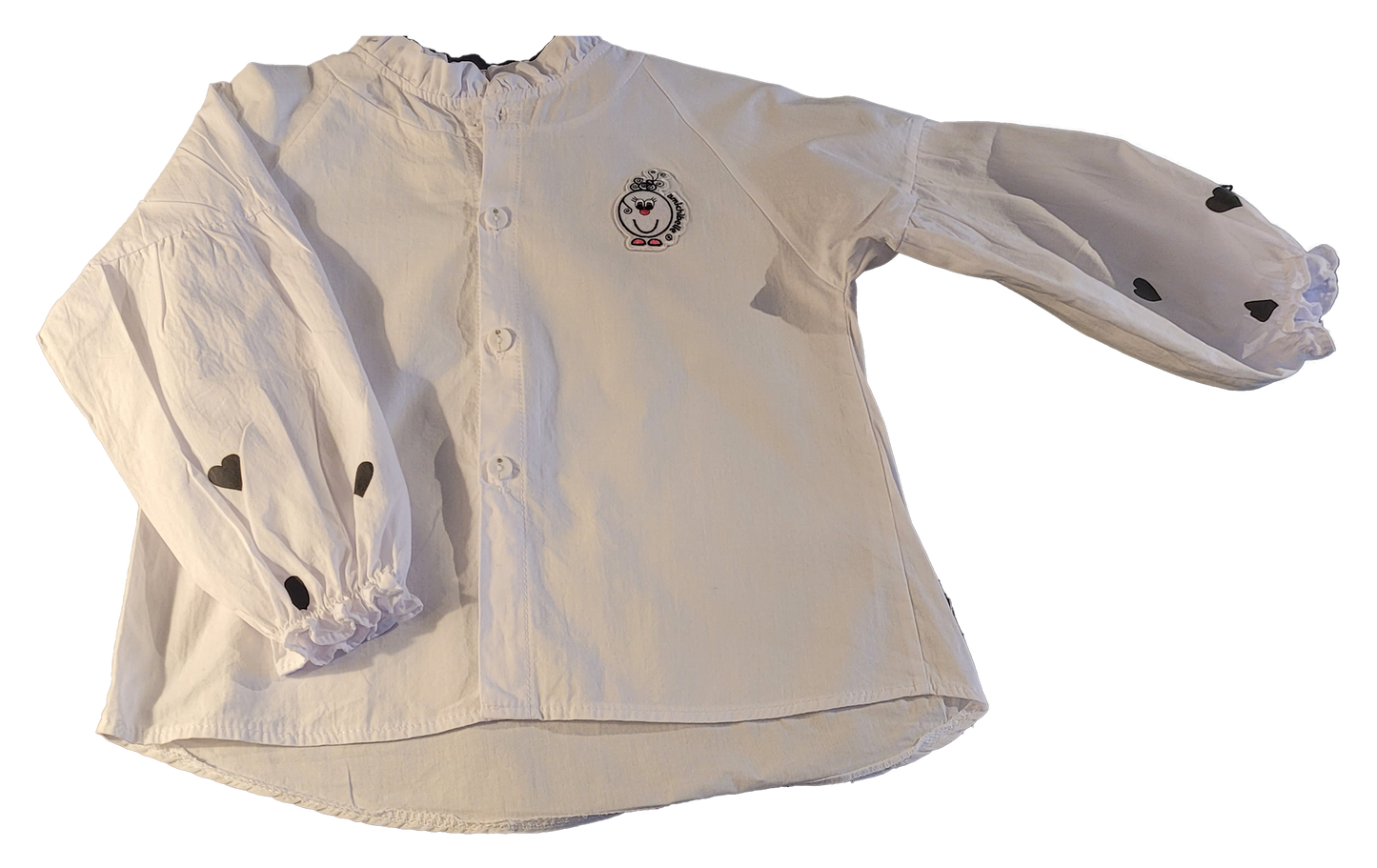 amichibelle® Hvit prinsesse hjerte bluse