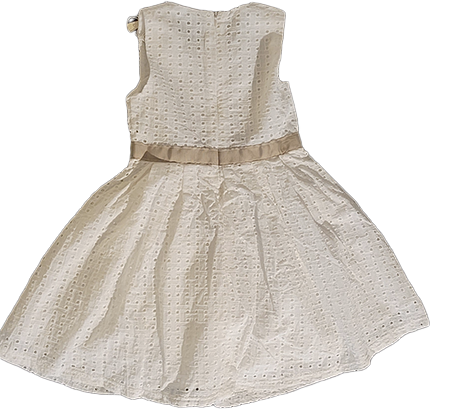amichibelle® Elegant Hvit Rose Kjole
